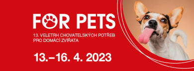 Pozvánka: Veletrh FOR PETS 13.-16. 4. 2023  