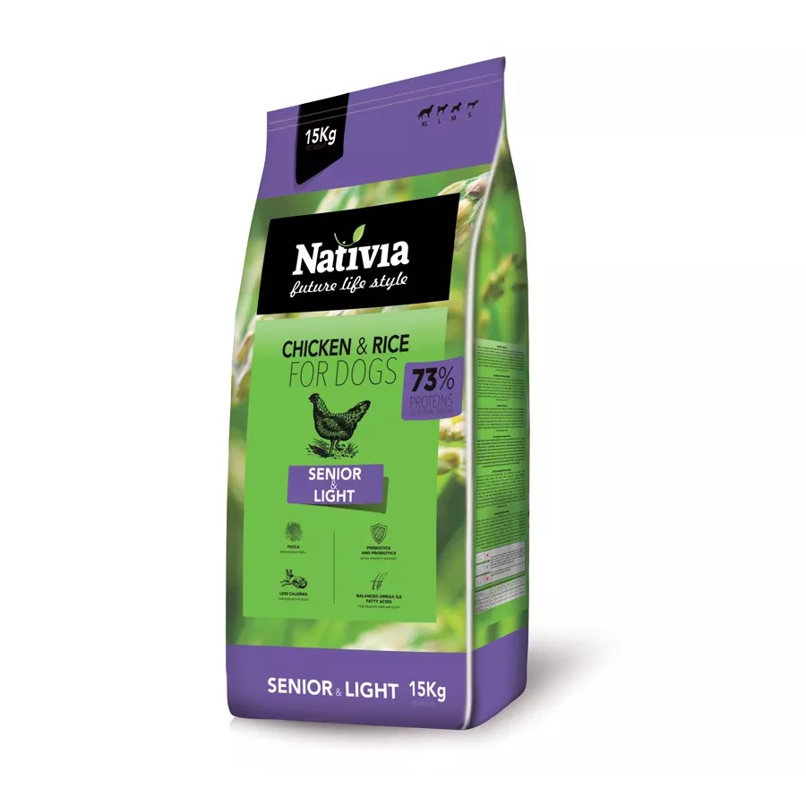 Nativia Dog Senior & Light - 15kg