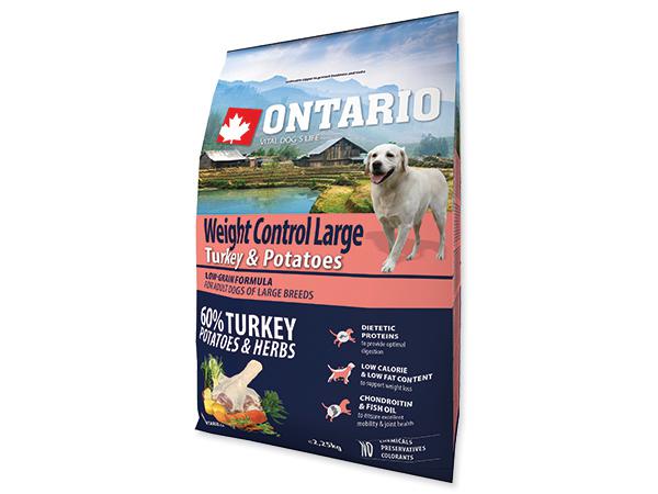 ONTARIO dog WEIGHT CONTROL LARGE turkey
