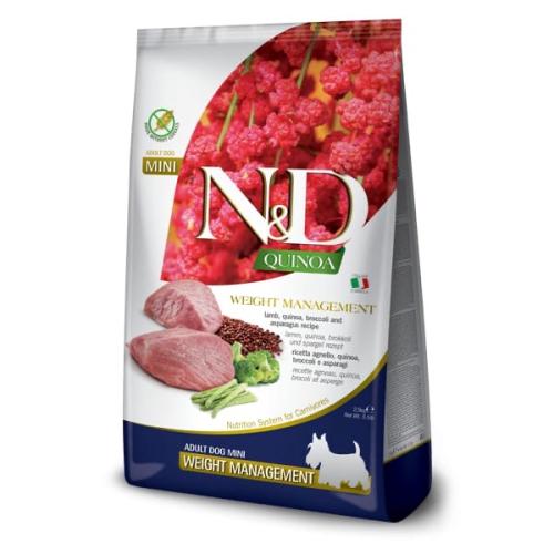 N&D Quinoa Dog Weight Management Lamb/Broccoli Grain-free - 7kg