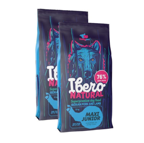 Ibero Natural Dog Maxi Junior - 2x3kg