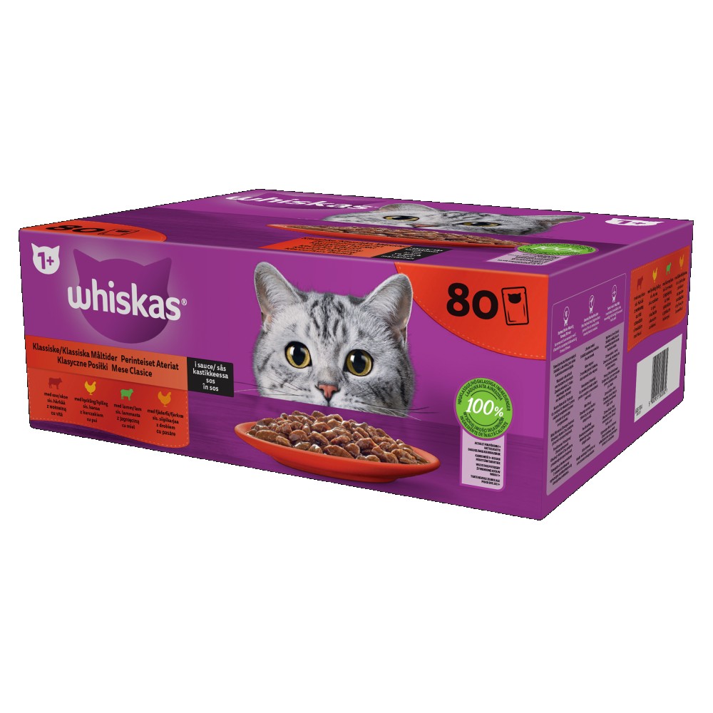 Whiskas Klasický Výběr Ve Šťávě - 80x85g