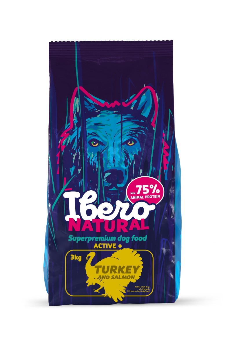 Ibero Natural Dog Active + - 2x3kg