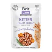 Brit Care Cat Fillets in Jelly Kitten with Salmon 85g