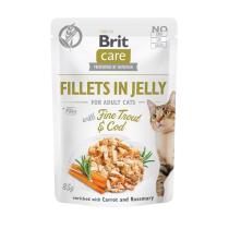 Brit Care Cat Fillets in Jelly with Fine Trout & Cod 
