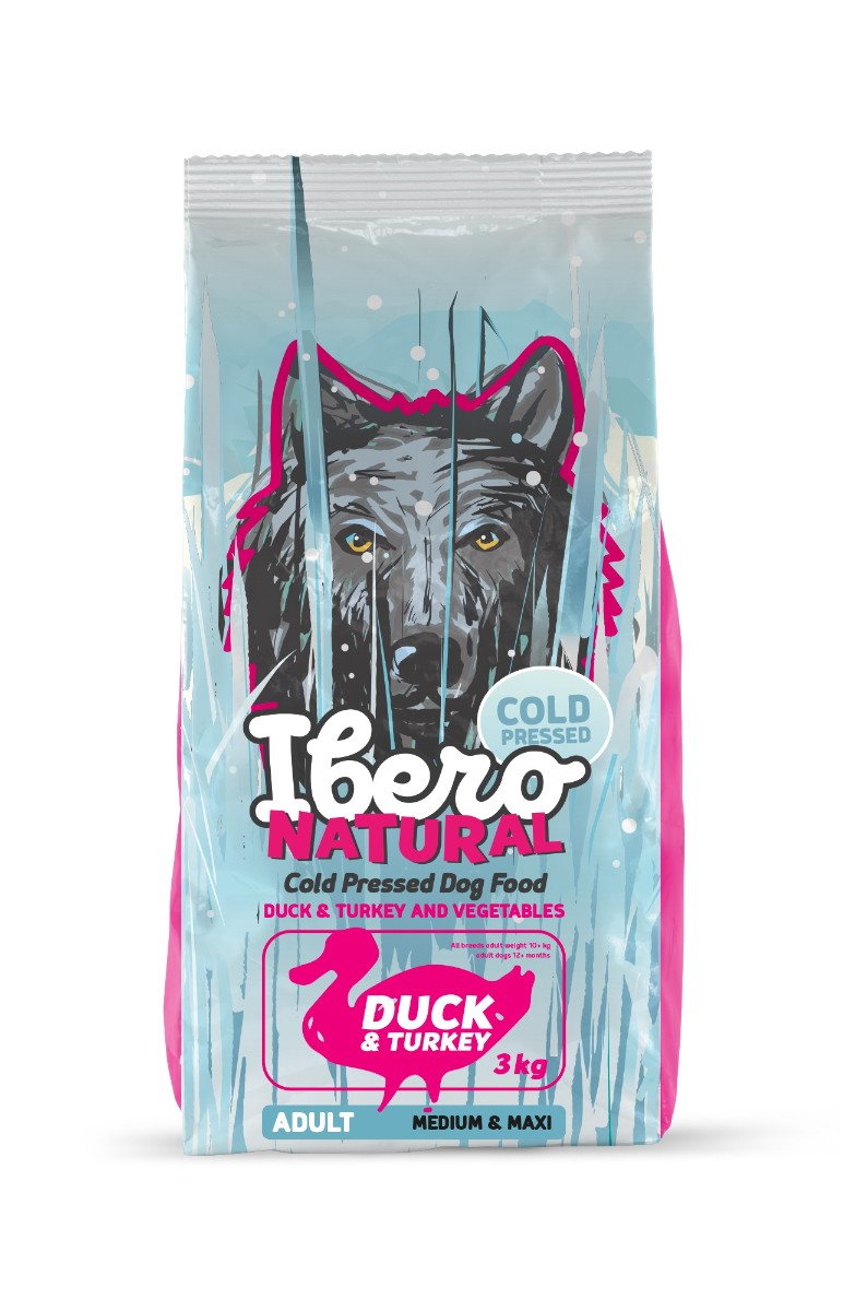 Ibero Cold Pressed Dog Adult Medium/Large Duck - 3kg