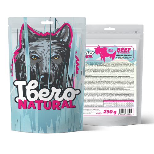 Vzorek - Ibero Cold Press Dog Medium & Maxi Adult Beef  - 250g