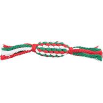 VÁNOČNÍ hračka uzlovaný BONBON 24cm/bavlněné lano