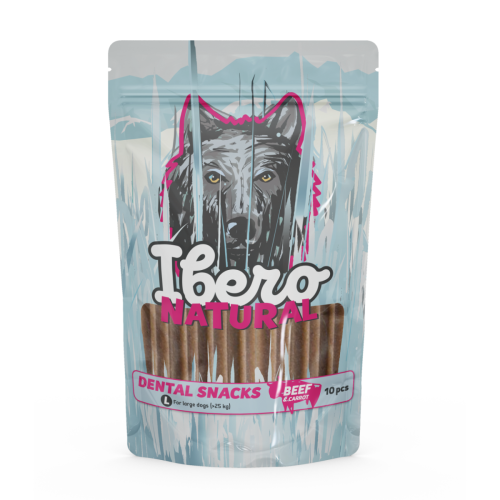 Ibero Dental Snacks Beef & Carrot - L (10ks/460g)