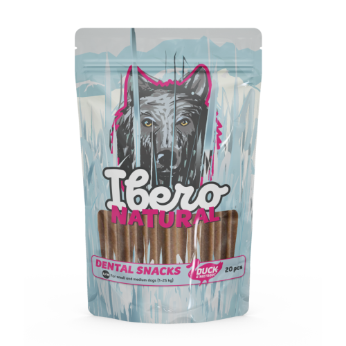 Ibero Dental Snacks Duck & Beetroot - S/M (20ks/480g)