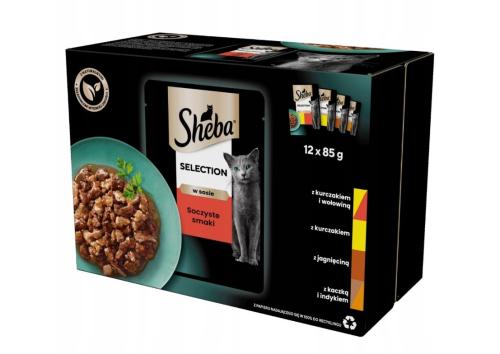 Sheba Sellection Šťavnatý výběr ve Šťávě - 12x85g 