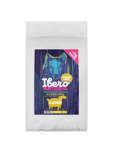 Ibero Grain Free Medium & Maxi Junior Lamb - 12 + 2kg GRATIS