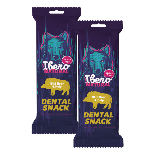Ibero Dental Snacks Wild Boar & Kelp - 2x S/M (3ks/70g)