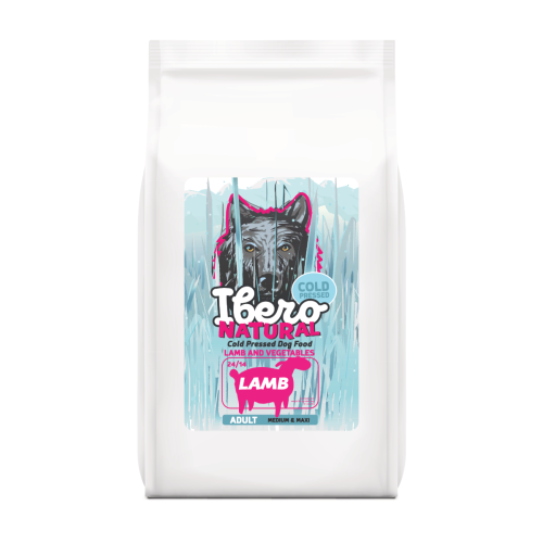 Ibero Cold Press Dog Medium & Maxi Adult Lamb - 12 + 3kg GRATIS