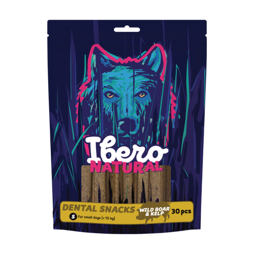 Ibero Dental Snacks Wild Boar & Kelp - S (30ks/200g)
