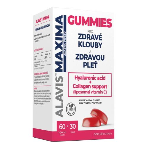 Alavis Maxima Gummies - 60 žvýk. tbl. + 30 kaps. vit. C