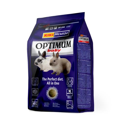 KIKI Premium Optimum Baby Zakrslý Králík - 800g