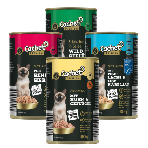 Cachet Premium Konz. pro Kočky 415g - 20 x MIX