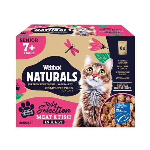 Webbox Naturals Meat & Fish Senior 7+ - 12x100g