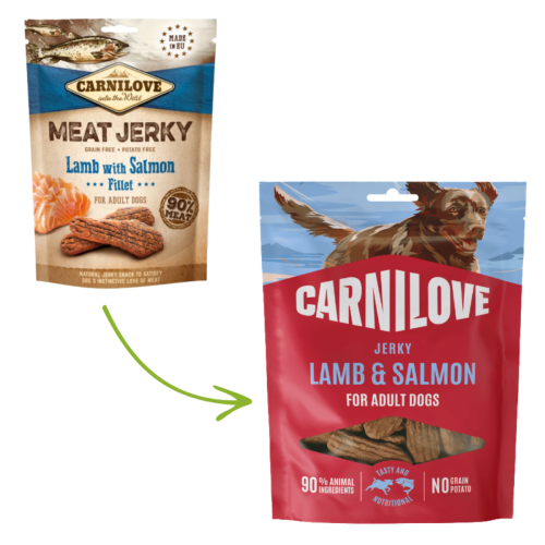 Carnilove Jerky Snack 100g - Lamb & Salmon
