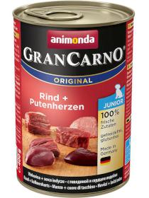 ANIMONDA dog konzerva Gran Carno Junior hovězí/krůtí srdce