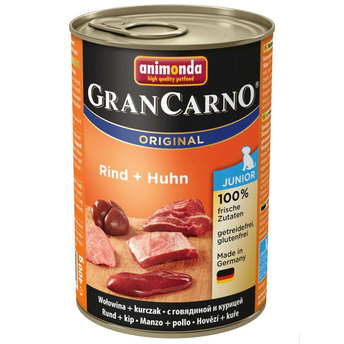 Animonda dog konzerva Gran Carno Junior hovězí / kuřecí