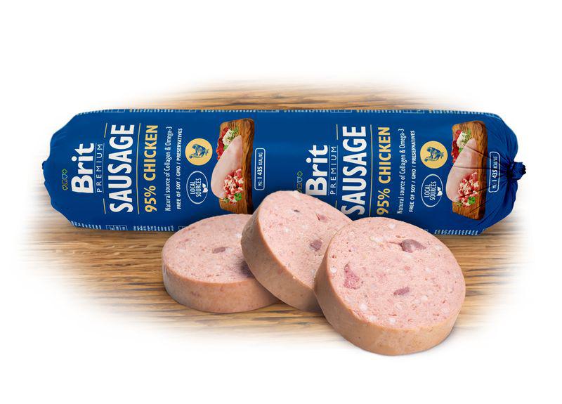 BRIT dog sausage CHICKEN/rice