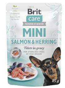 BRIT CARE dog  MINI kapsa  STERILISED  salmon/herring