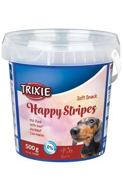 Trixie dog poch. HAPPY stripes hovězí pásky