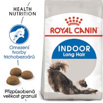 Royal Canin INDOOR LONGHAIR -  granule pro kočky žijící uvnitř a zdravou srst