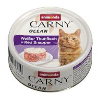 ANIMONDA cat konzerva CARNY OCEAN bílý tuňák/kanic červený