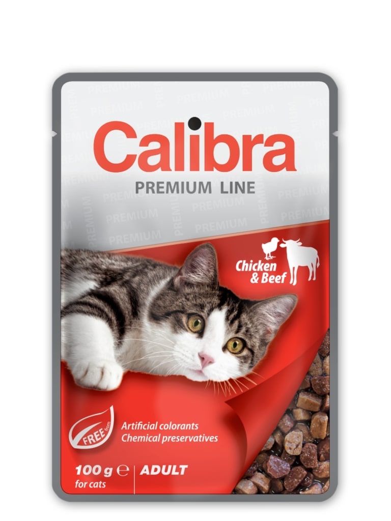 Calibra Premium Line Pouch 100g - Chicken&Beef