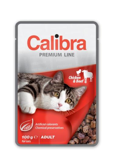 Calibra Premium Line Pouch 100g - Chicken&Beef 
