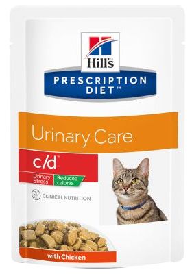 Hills cat c/d urinary stress red.calorie kapsa