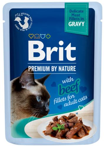 Brit Premium Adult Fillets in Gravy 85g - Hovězí 
