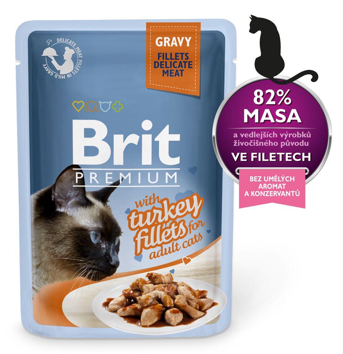 Brit Premium Adult Fillets in Gravy 85g - Krůta