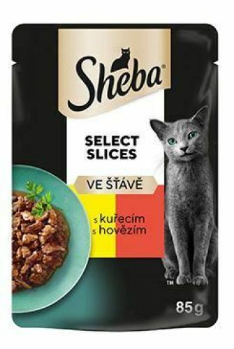 Sheba Select Slices Ve Šťávě 85g - S Kuřecím a Hovězím
