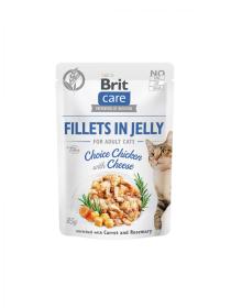 Kapsička BRIT Care Cat Pouch Choice Chicken with Cheese in Jelly 85g