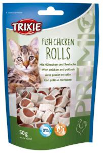 Cat pochoutka FISH CHICKEN ROLLS (trixie)