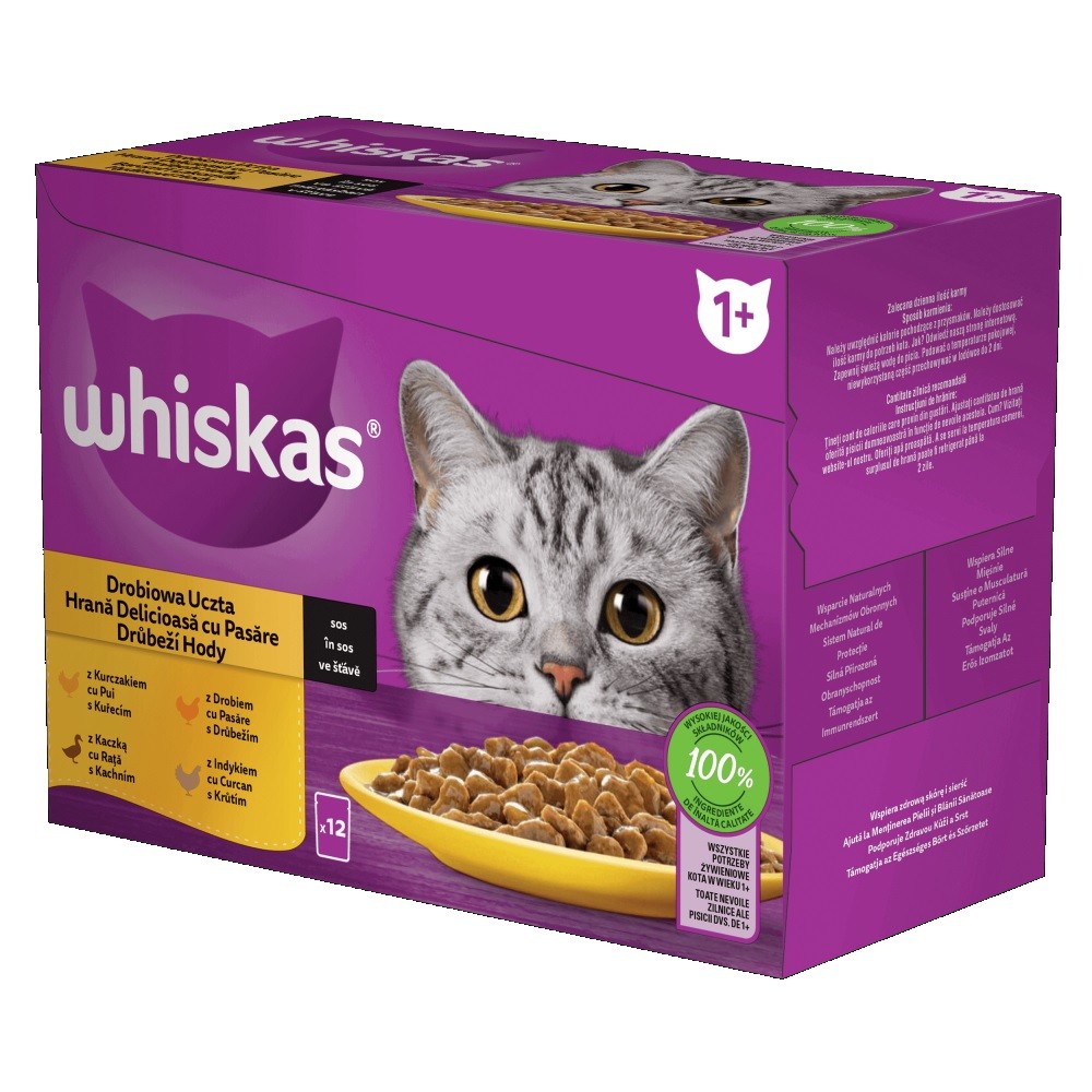 Whiskas Drůbeží Hody ve Šťávě  - 12x85 g