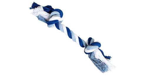 HipHop Bavlněný Uzel 30cm/140g - Modro/bílý