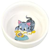 MISKA keramická MALOVANÁ kočka/motiv (trixie)