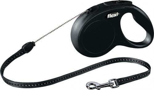 Flexi Classic Lanko 8m/12kg - Černé