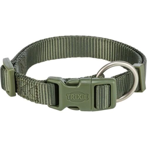 Trixie Obojek Premium Nylonový Olivový - S/M (1,5cm/30 až 45cm)