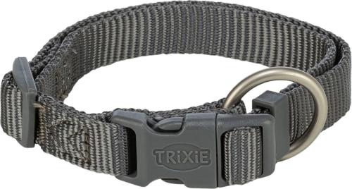 Trixie Obojek Premium Nylonový Grafit - M/L (2cm/35 až 55cm)
