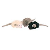 HRAČKA mikročipová myš se zvukem, catnip