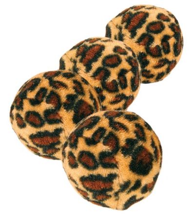 HRAČKA míčky s leopardím motivem 4ks/4cm