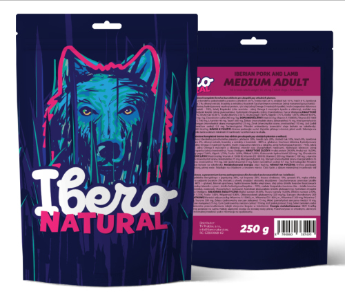 Vzorek - Ibero Natural Dog Medium Adult - 250g